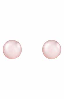 SPLENDID PEARLS 14K Yellow Gold 10-11mm Cultured Freshwater Pearl Stud Earrings