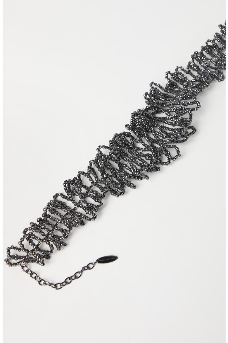 Sterling Silver choker, Alternate, color, Lignite Grey