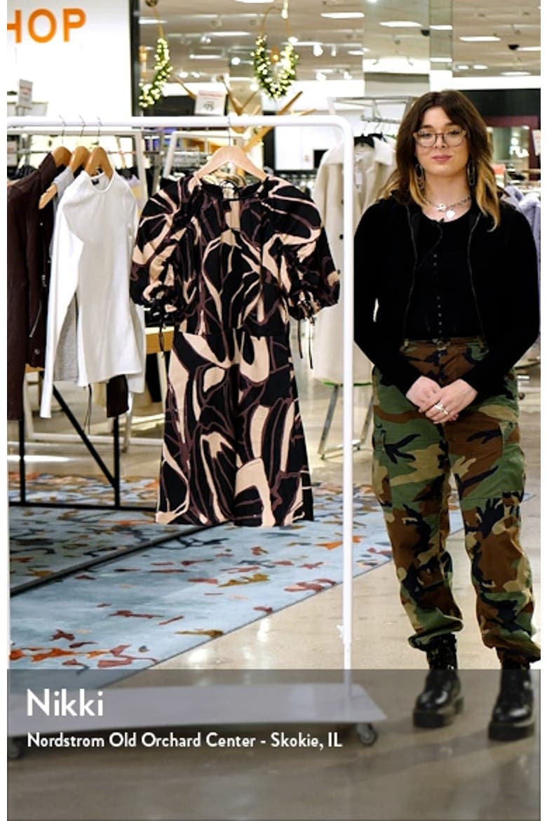 Gilliaa Abstract Floral Fit & Flare Dress video