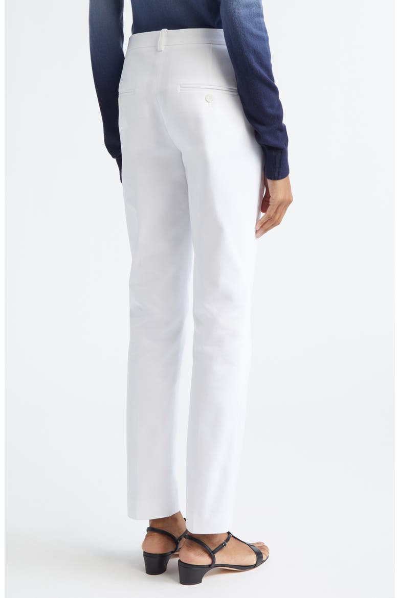 Samantha Stretch Cotton Pants, Alternate, color, OPTIC WHITE