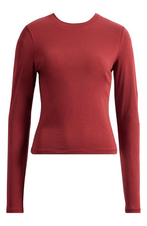 Cotton Jersey Long Sleeve T-Shirt