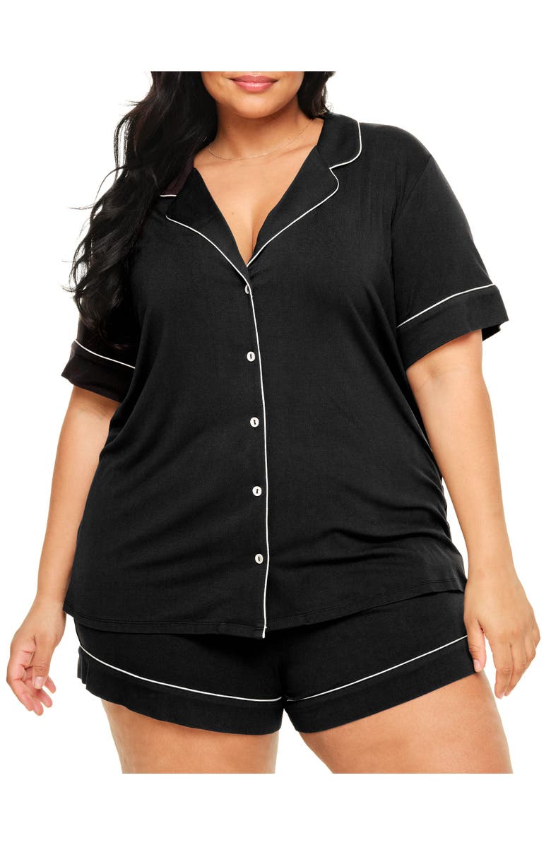 Adore Me Jane Short Pajama Set, Main, color, Black