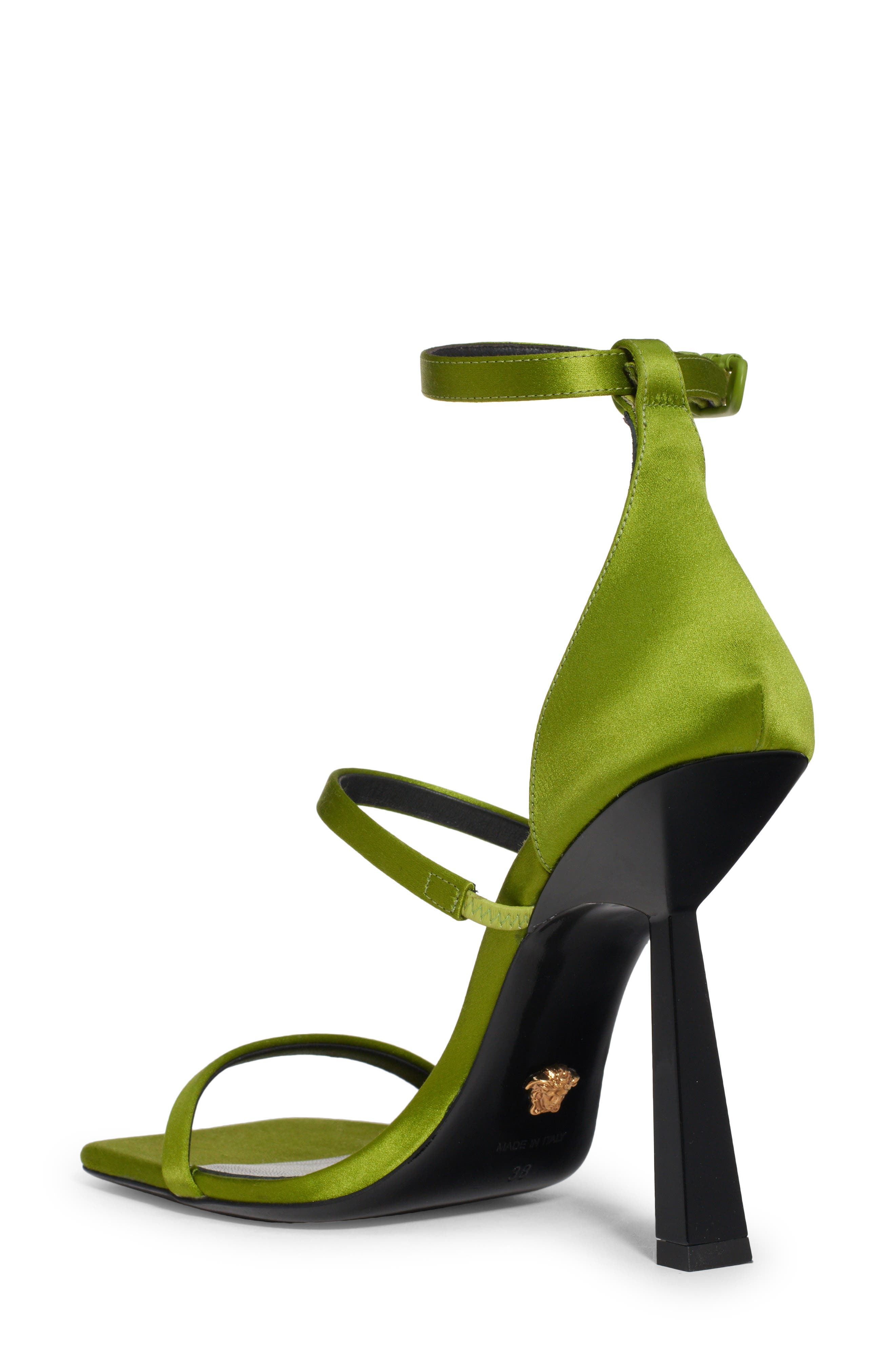 Versace Ankle Strap Sandal, Alternate, color, 