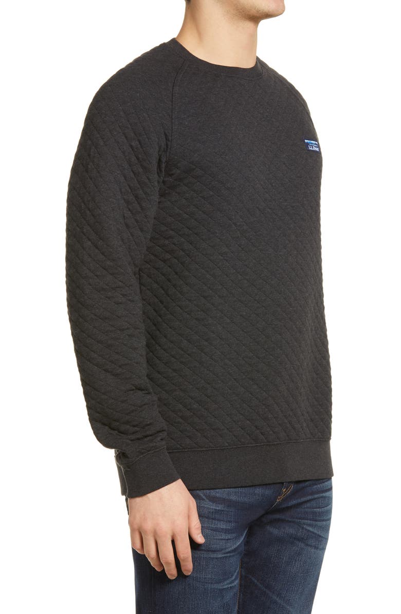 L.L.Bean Beans Quilted Crewneck Sweatshirt, Alternate, color,