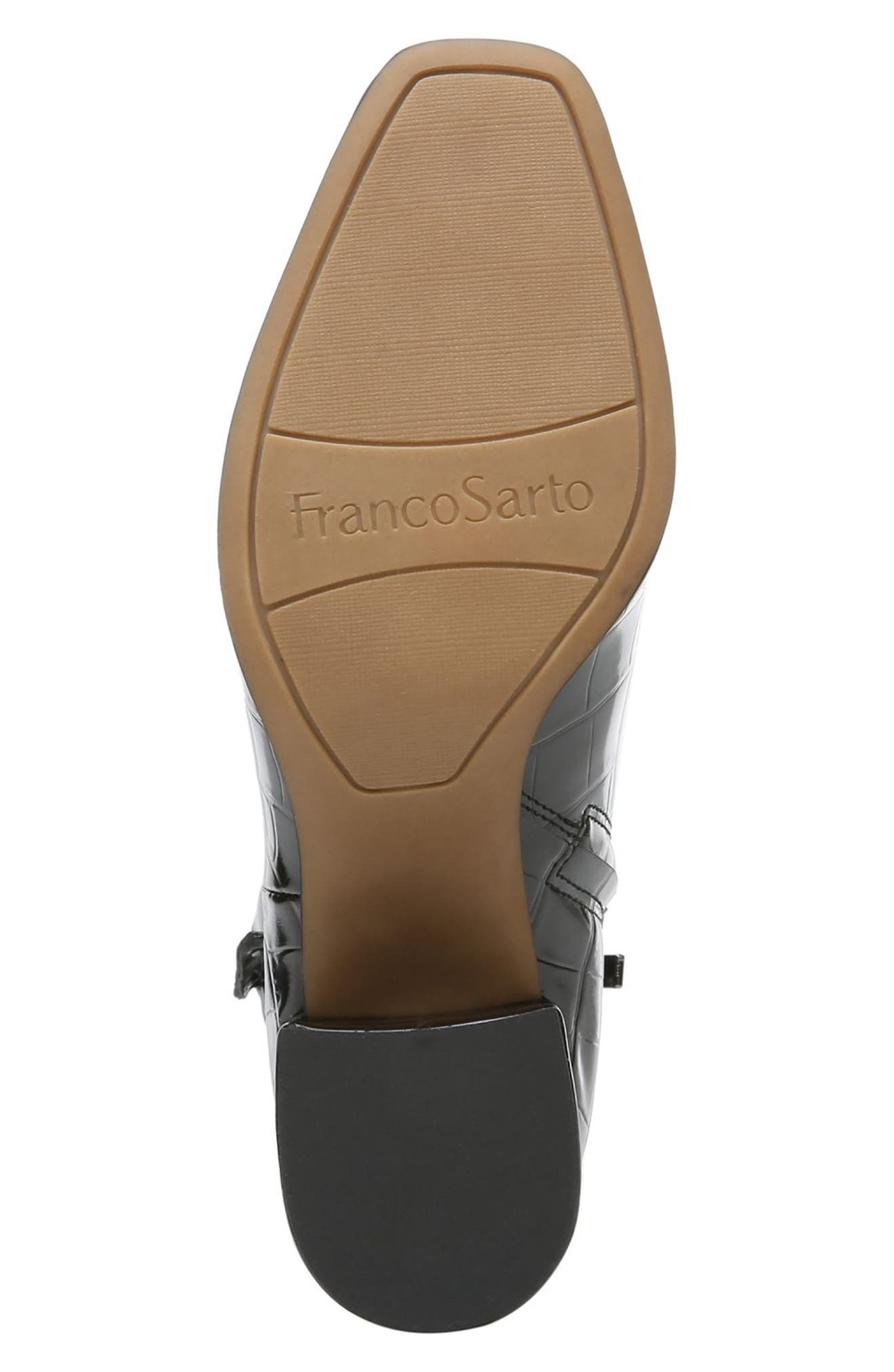Franco Sarto Tenton Croc Embossed Bootie, Alternate, color, 