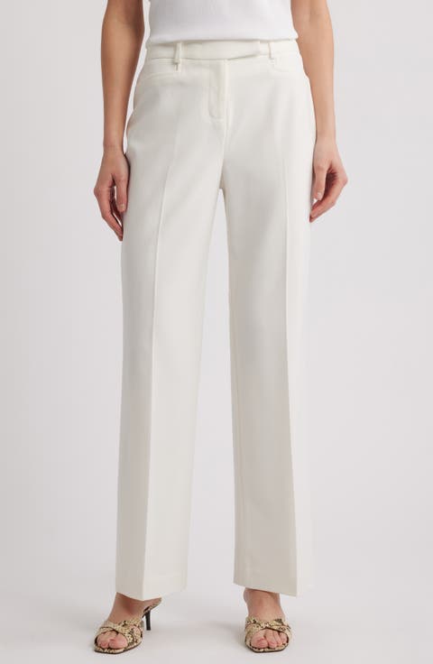Women's White Straight-Leg Pants | Nordstrom