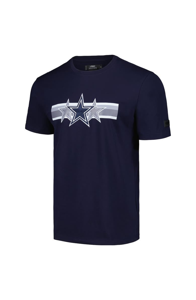 PRO STANDARD Men's Pro Standard Navy Dallas Cowboys Retro Striper T-Shirt, Alternate, color,