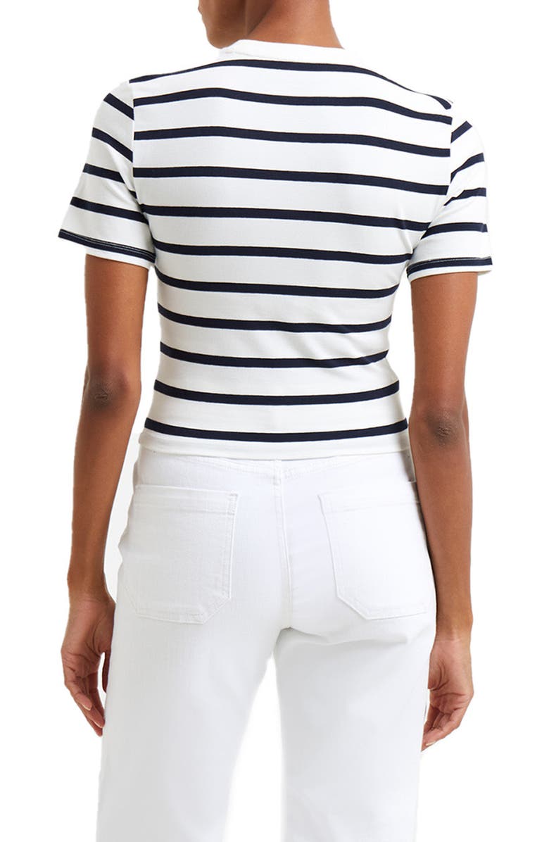 French Connection Rallie Stripe T-Shirt, Alternate, color, 