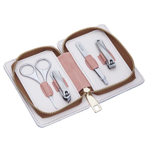Bertha Avery 4 Piece Surgical Steel Groom Kit In Grey