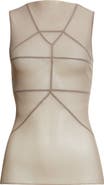 Rick Owens Temple Sleeveless Tulle Top