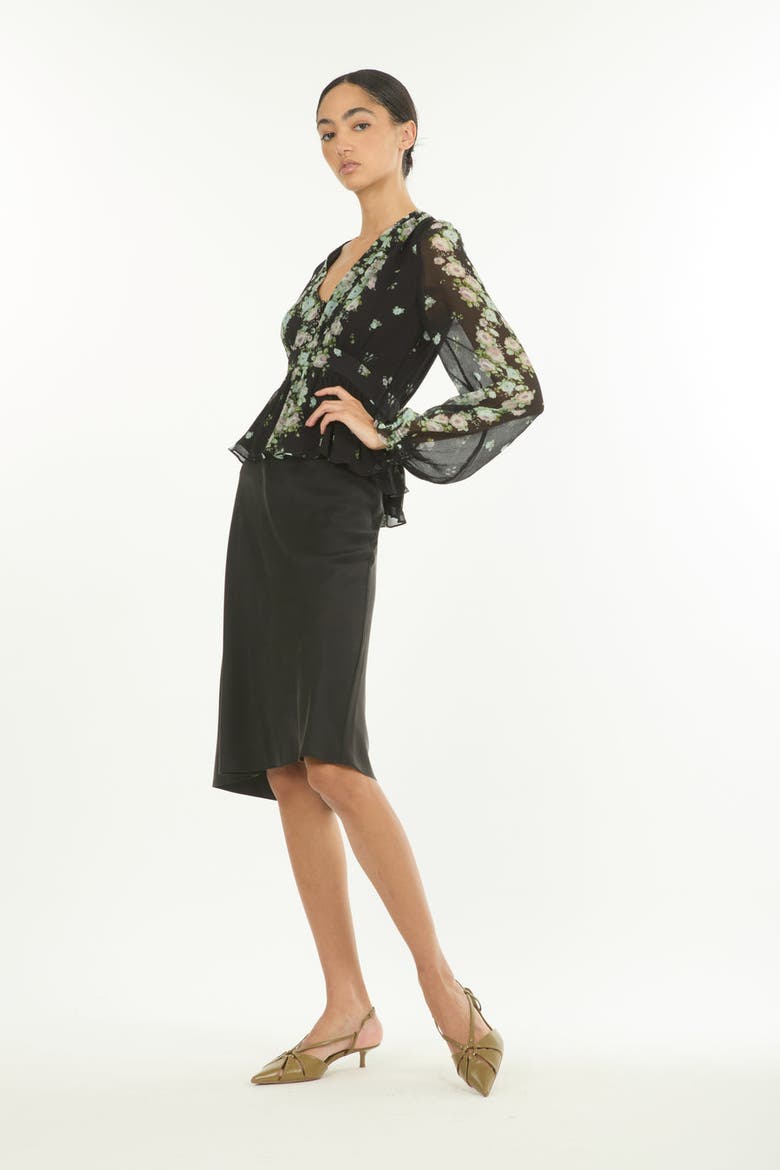 Emerson Blouse, Alternate, color, Black Floral Alley