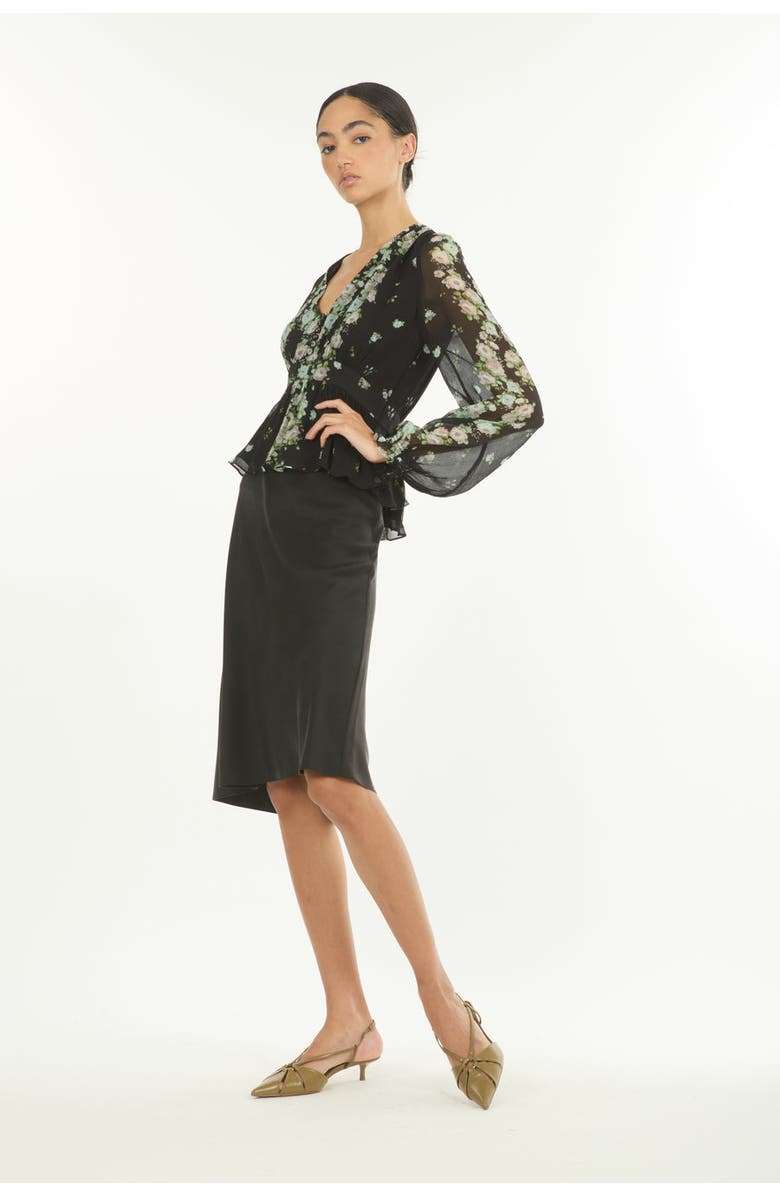 SECRET MISSION Emerson Blouse, Alternate, color, Black Floral Alley