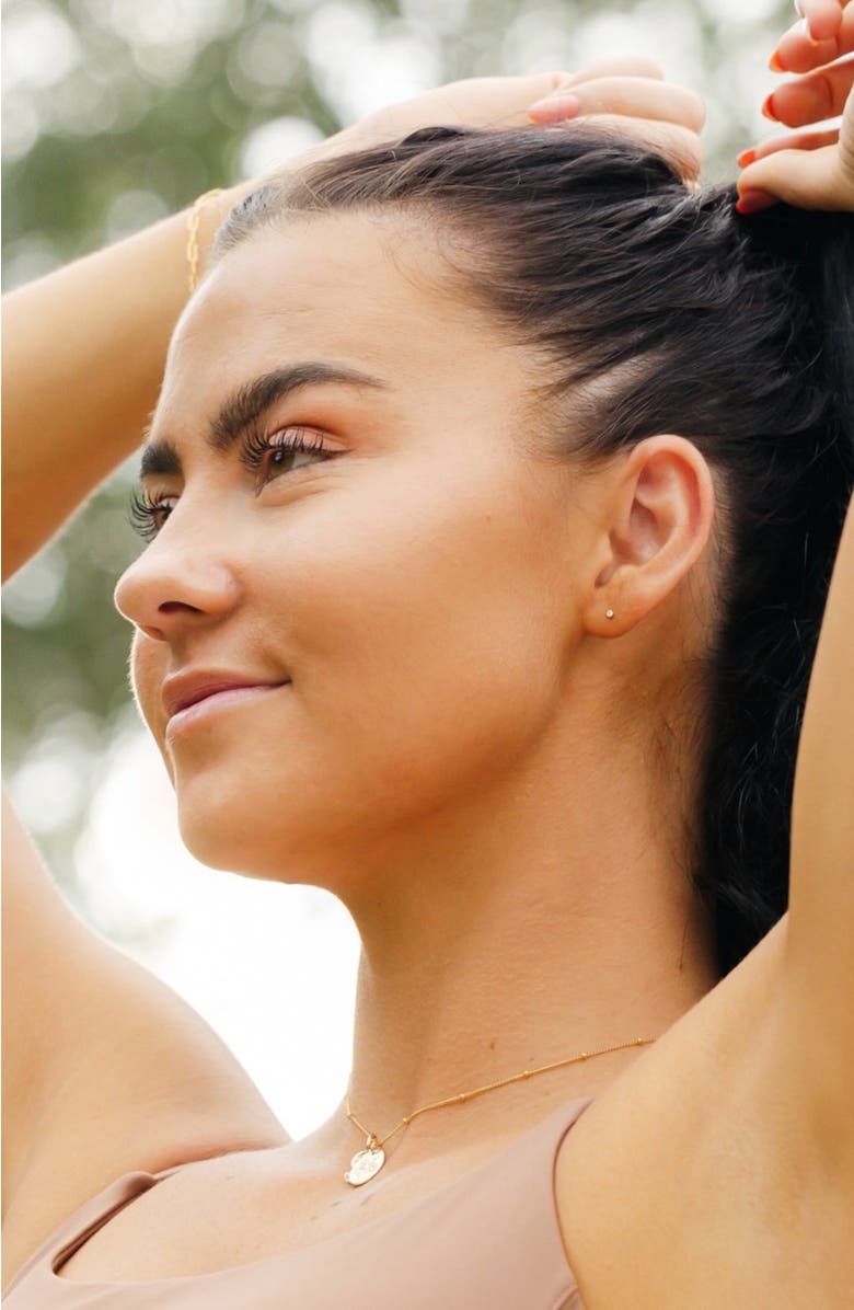 MADE BY MARY CZ Petite Prong-Set Stud Earrings, Alternate, color, Silver