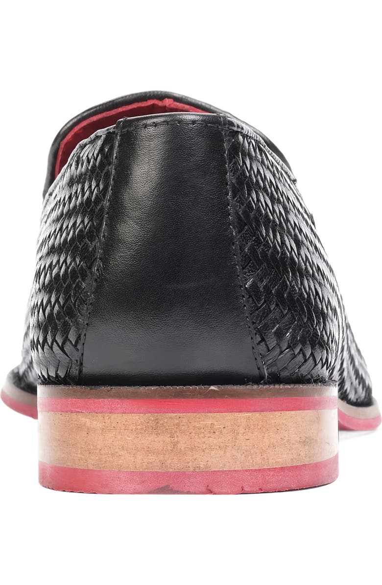 CARLOS SANTANA Gibson Weave Loafer, Alternate, color, Black