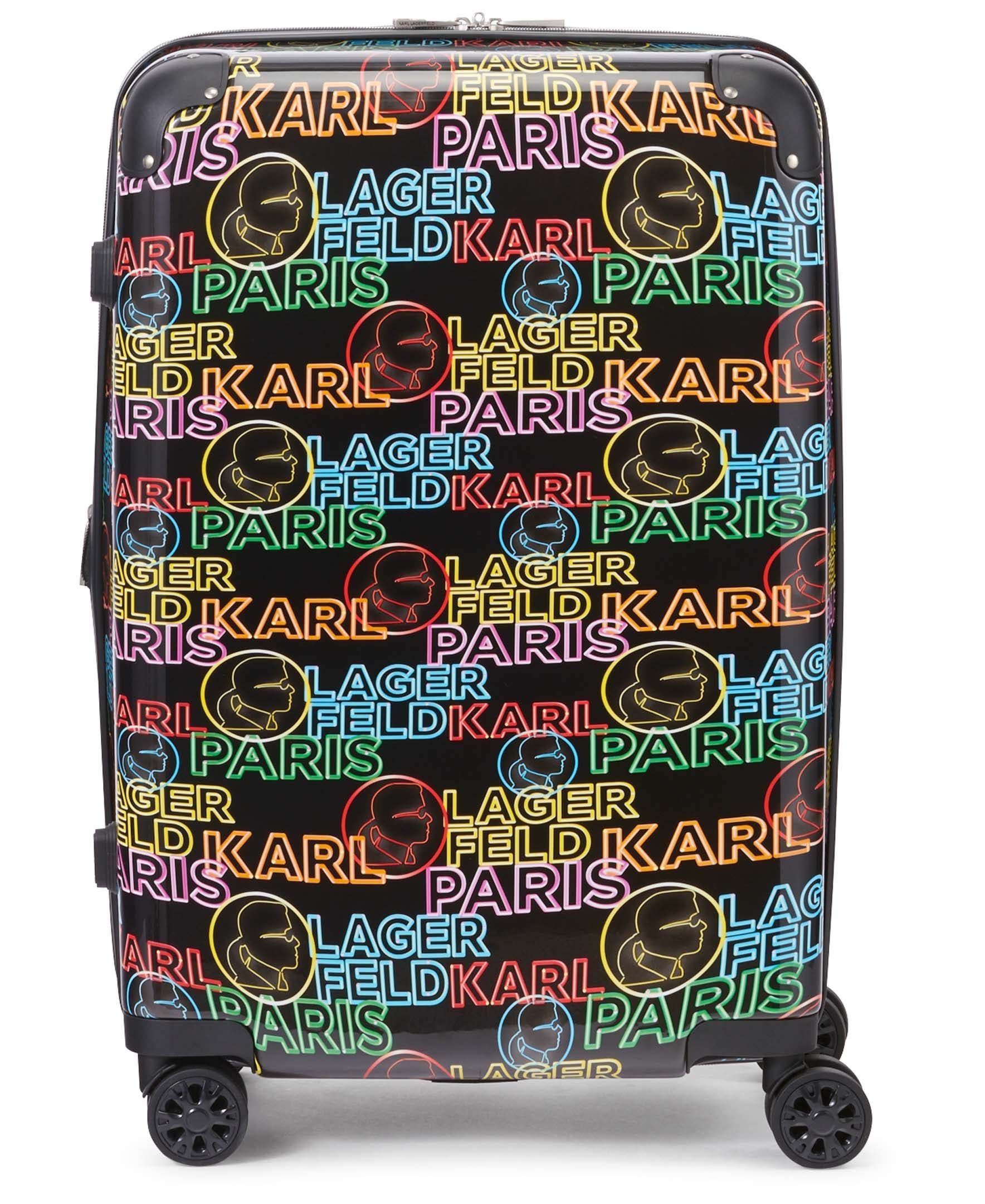 KARL LAGERFELD Multicolor Neon 25" Medium Upright Suitcase, Main, color, Multi Color