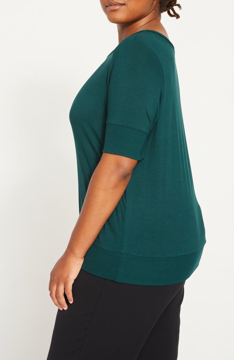 Universal Standard Aimee Knit Top, Alternate, color, Forest Green