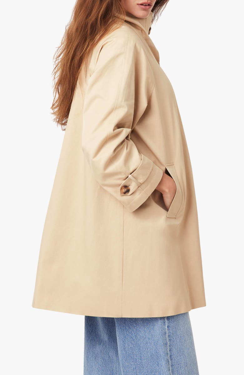 Habitual High Neck Trench Coat, Alternate, color, Curds And Whey