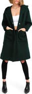 Belle & Bloom Walk This Way Hooded Wool Blend Coat