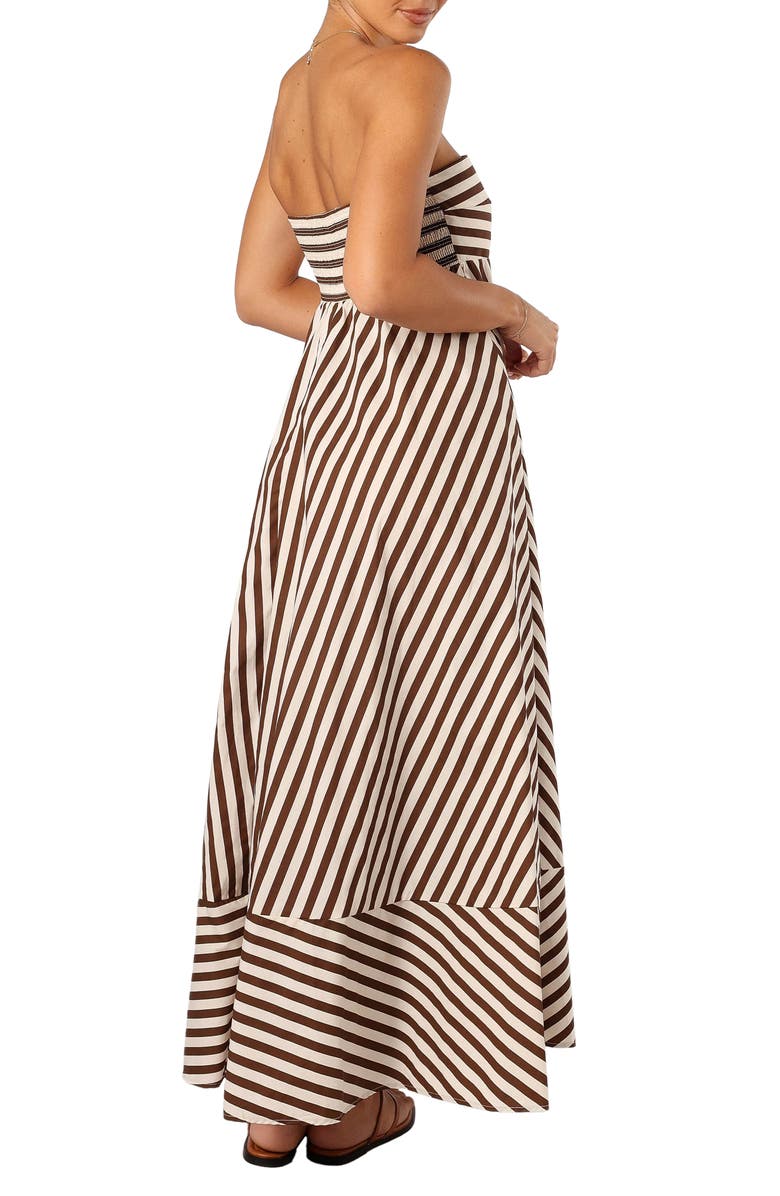 Petal & Pup Bowie Stripe Strapless Cotton Maxi Dress, Alternate, color, 