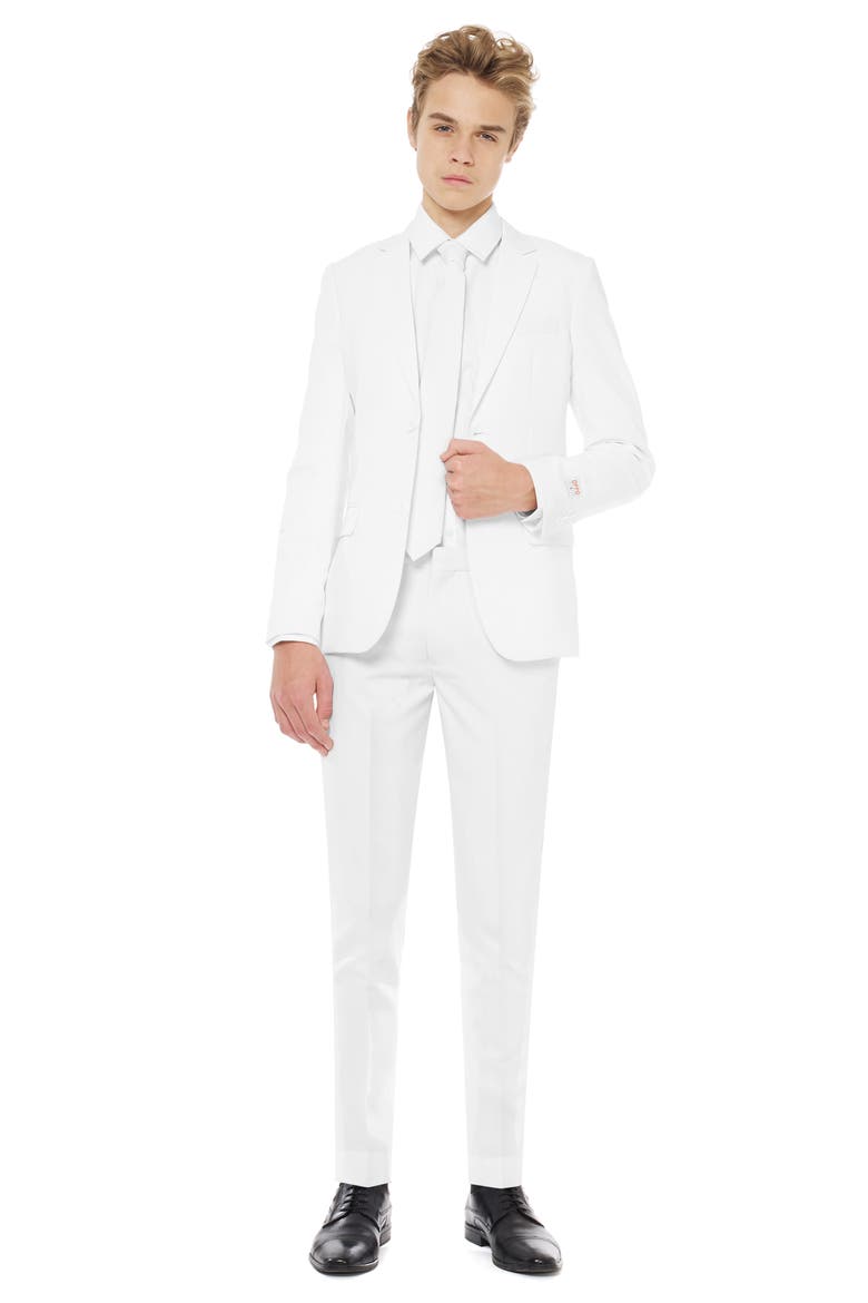 White Knight Two-Piece Suit with Tie, Alternate, color, WHITE