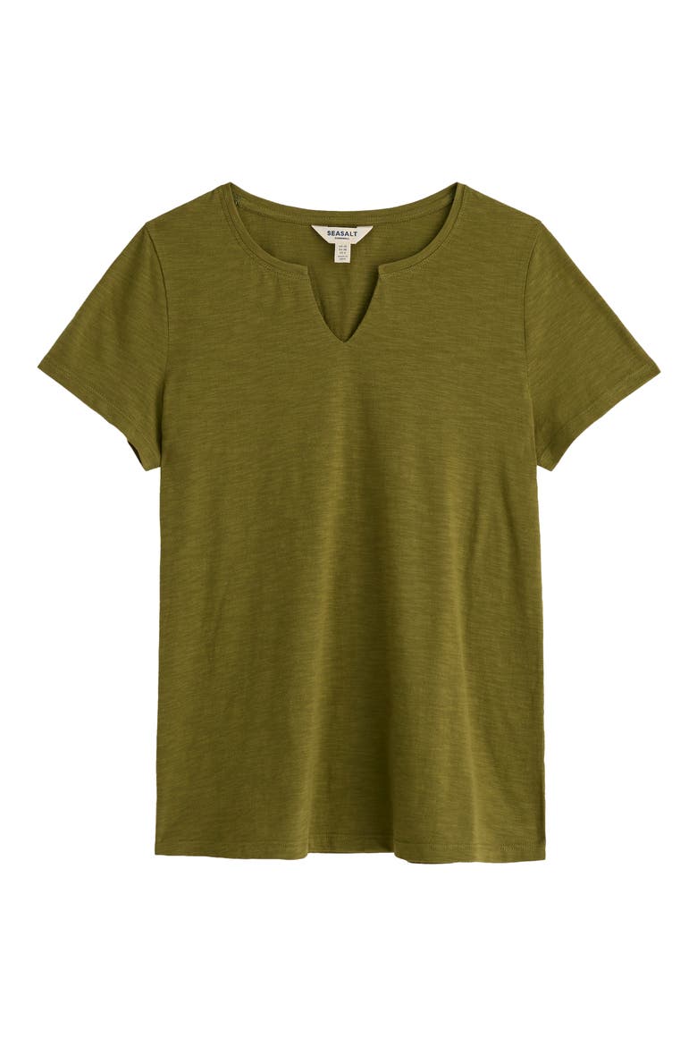 Kellow V-Neck Organic Cotton T-Shirt, Alternate, color, CREEK