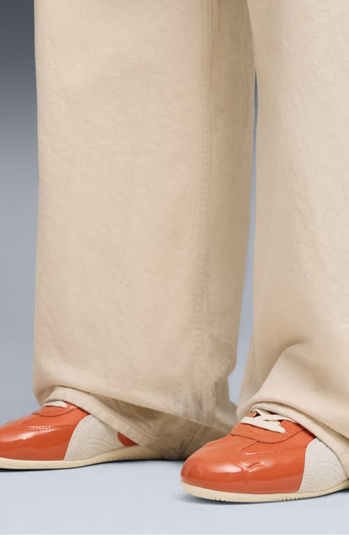 Puma Speedcat Patent Sneaker In Orange