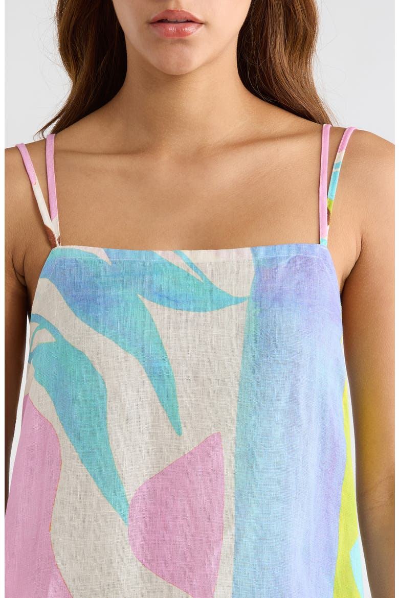 Delia Linen Cover-Up Shift Dress, Alternate, color, CAK