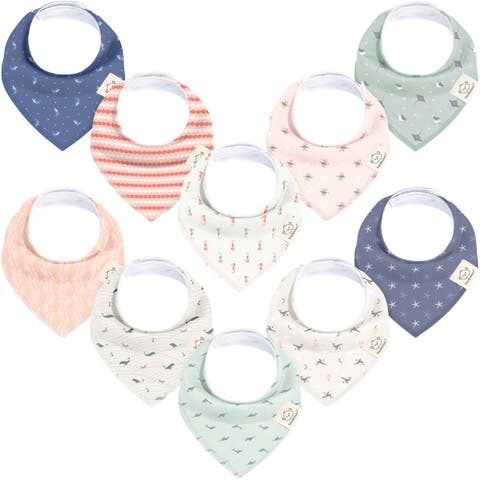 10-Pack Organic Bandana Bibs