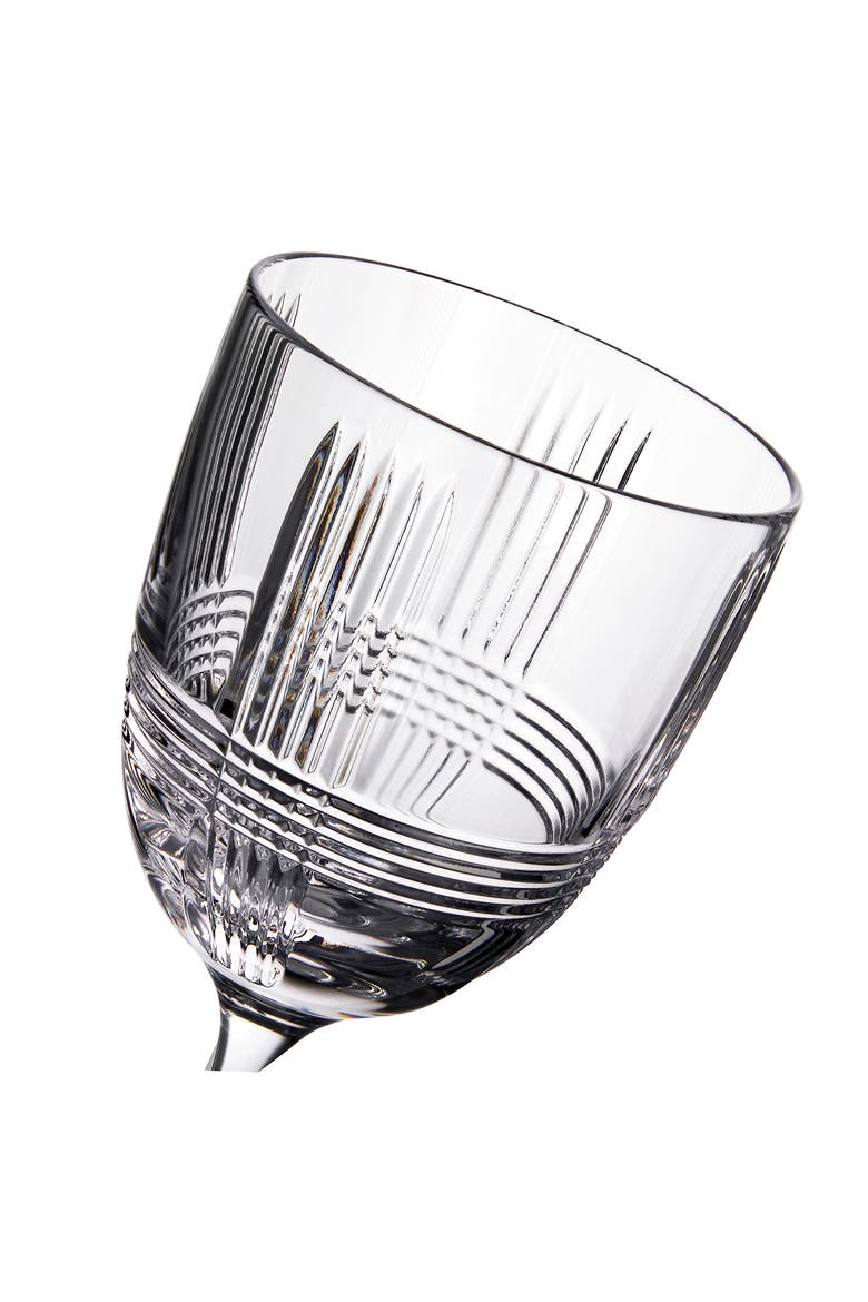 Marquis Vector Set of 2 Crystal White Wine Glasses, Alternate, color, NONE