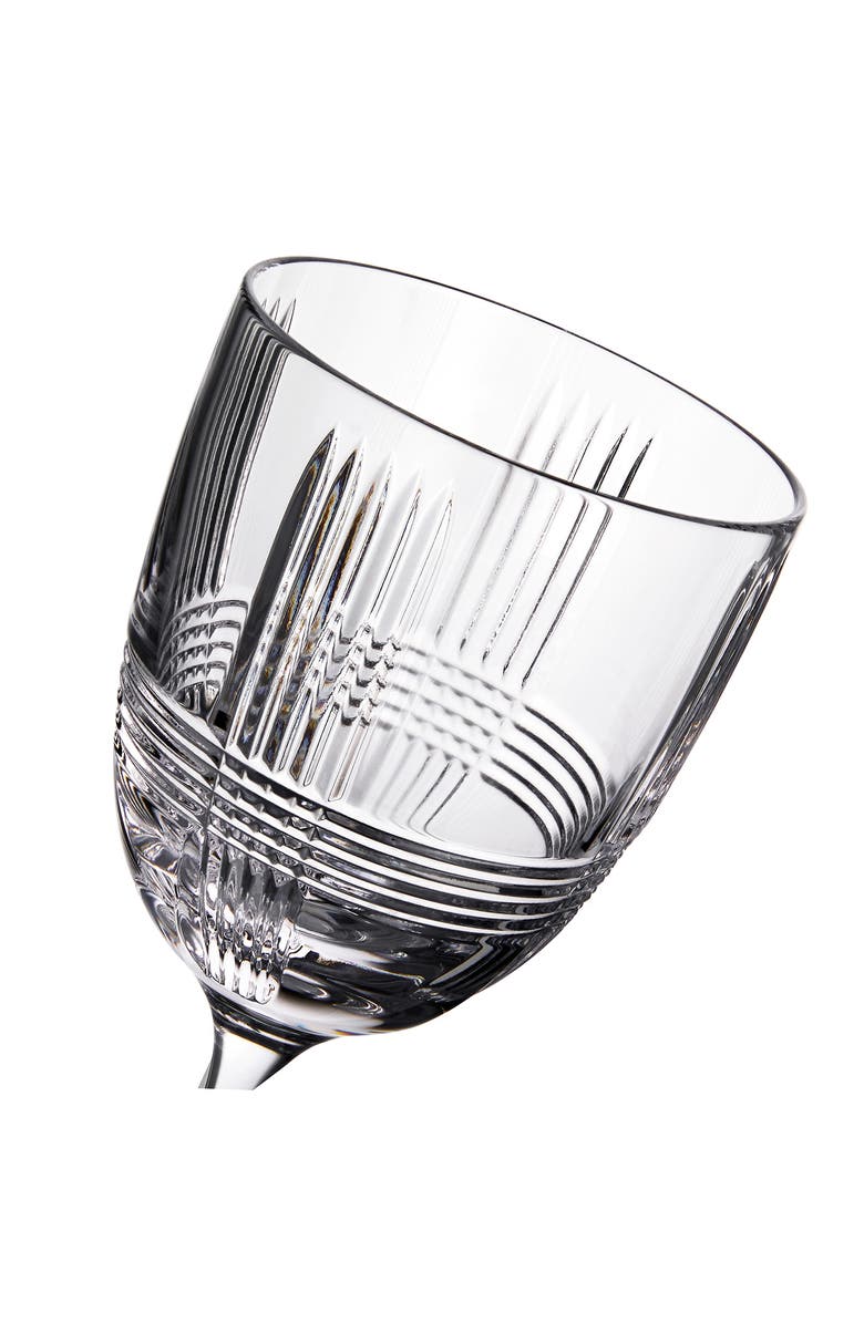 Waterford Marquis Vector Set of 2 Crystal White Wine Glasses, Alternate, color, 