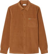 Lacoste Regular Fit Corduroy Button-Up Shirt
