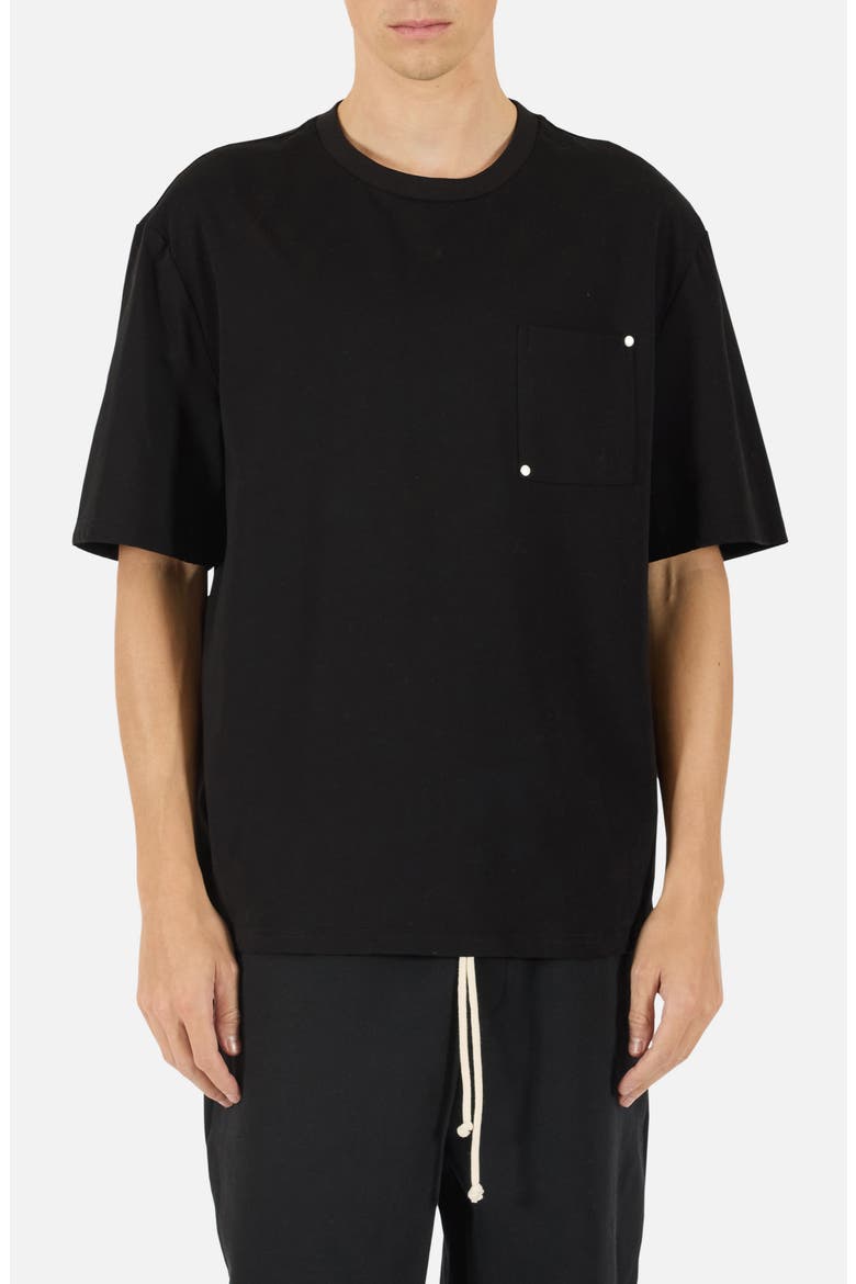 Rivet Pocket T-Shirt, Main, color, BLACK