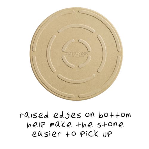 Old Stone Cordierite Round Pizza Stone, 14-inch In Brown
