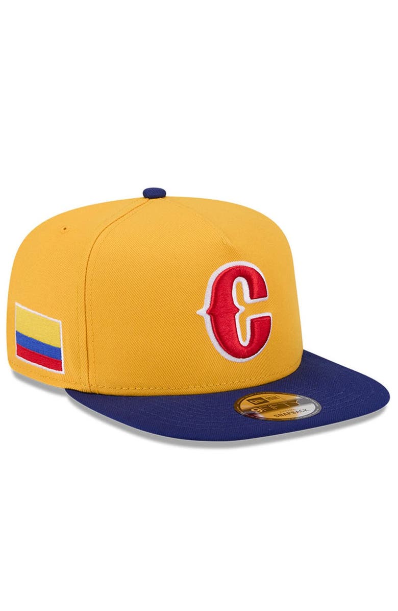 New Era Men's New Era  Yellow/Blue Colombia Baseball 2026 World Baseball Classic 9FIFTY A-Frame Snapback Hat, Main, color, Yellow