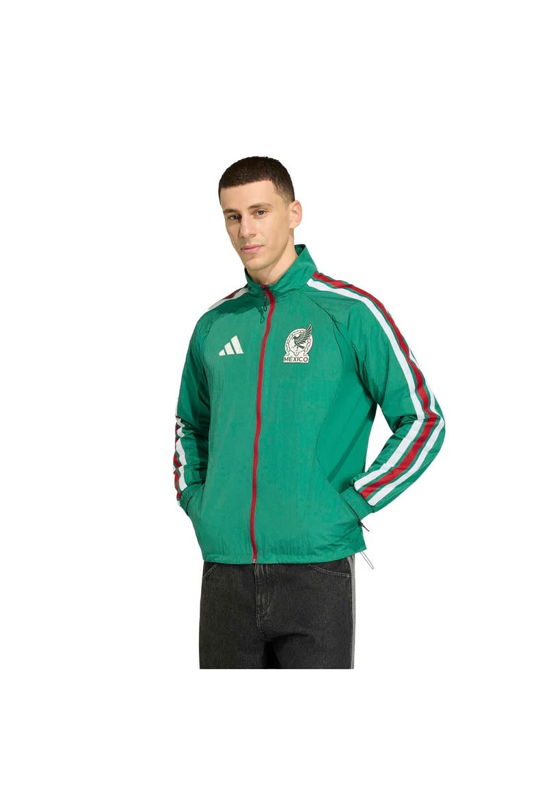 Men's adidas Green Mexico National Team 2026 Home Full-Zip Game Day Anthem Jacket, Main, color, Green