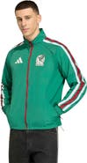 adidas Men's adidas Green Mexico National Team 2026 Home Full-Zip Game Day Anthem Jacket