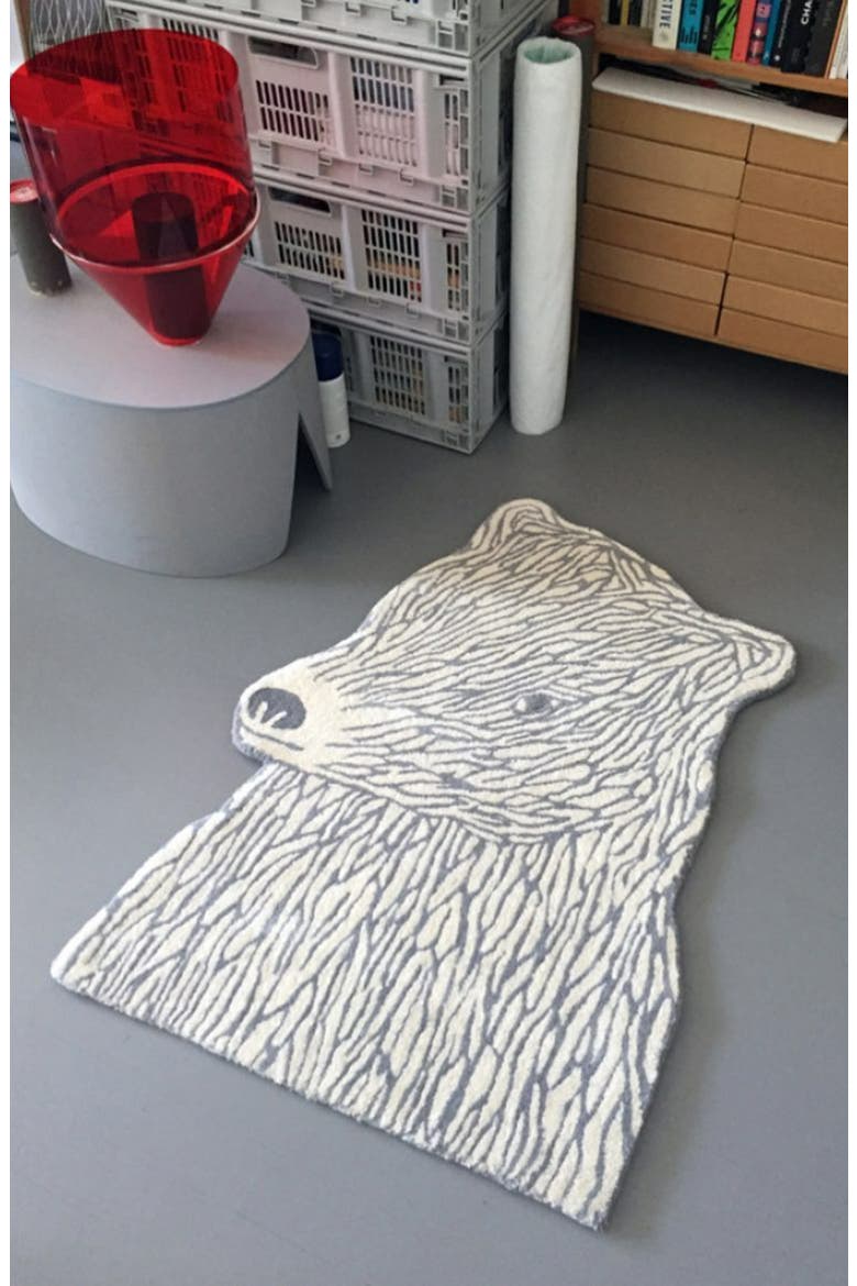 Bear Wool Rug, Alternate, color, MULTI