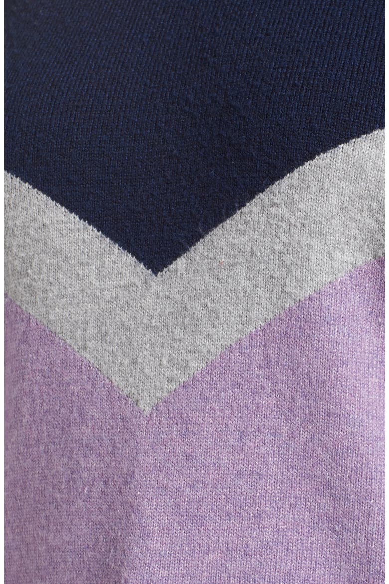 Chevron Stripe Sweater, Alternate, color, PURPLE WAVE CHALET