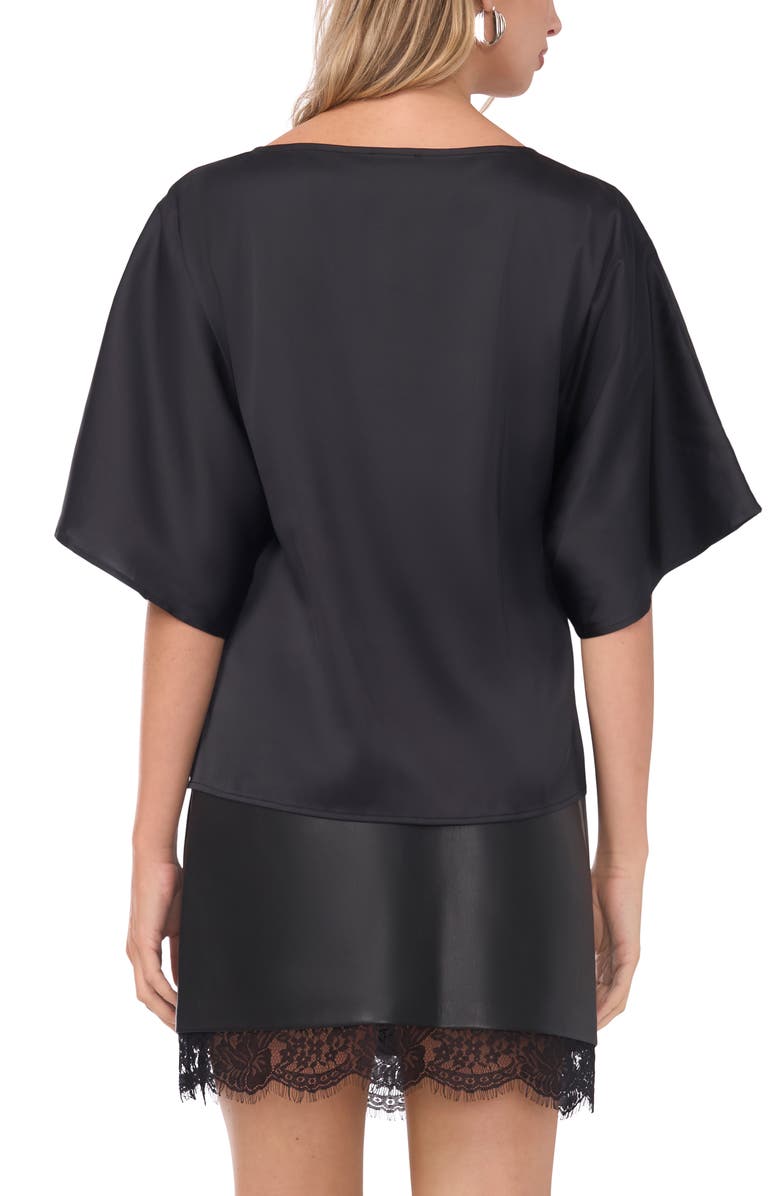 Vince Camuto Dolman Sleeve Top, Alternate, color, Rich Black