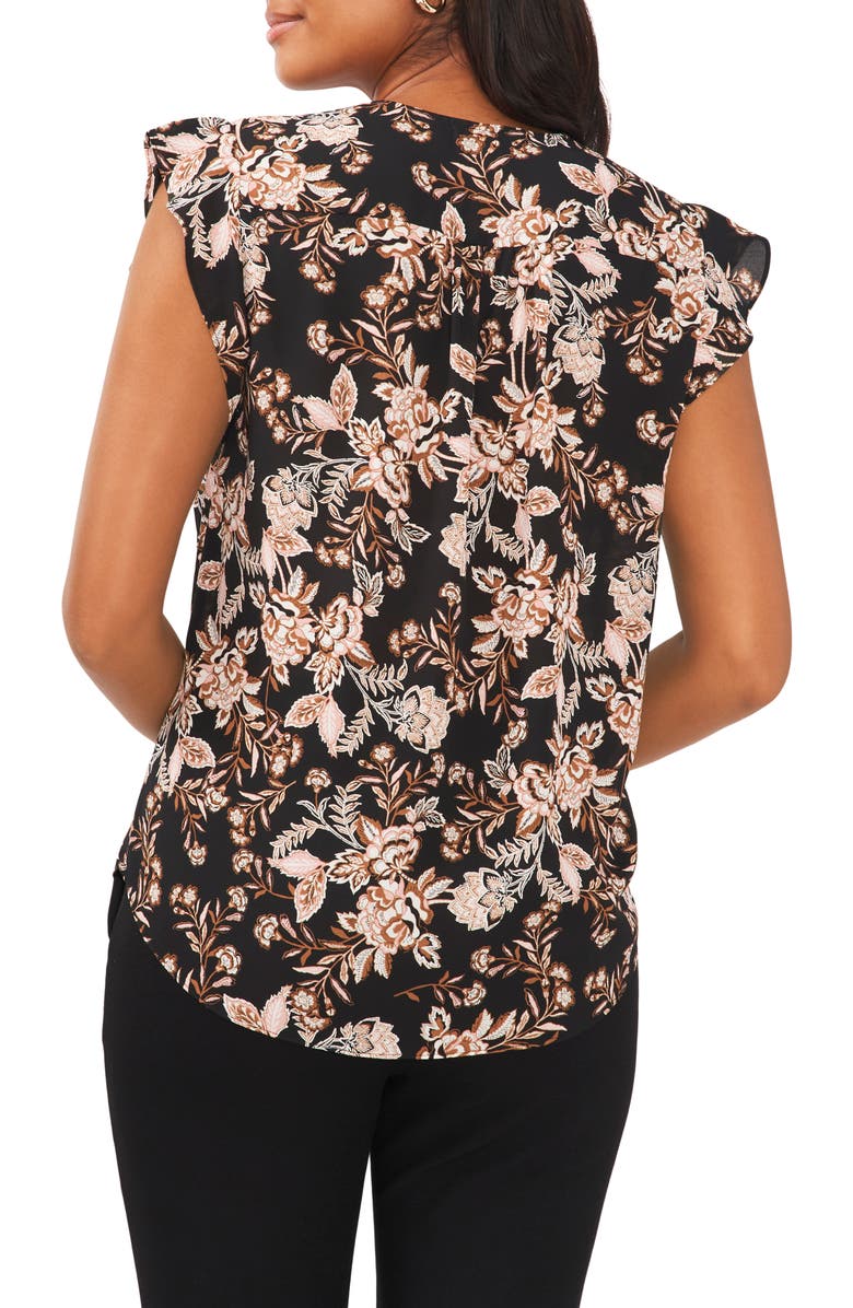 Chaus Flutter Sleeve Blouse, Alternate, color,