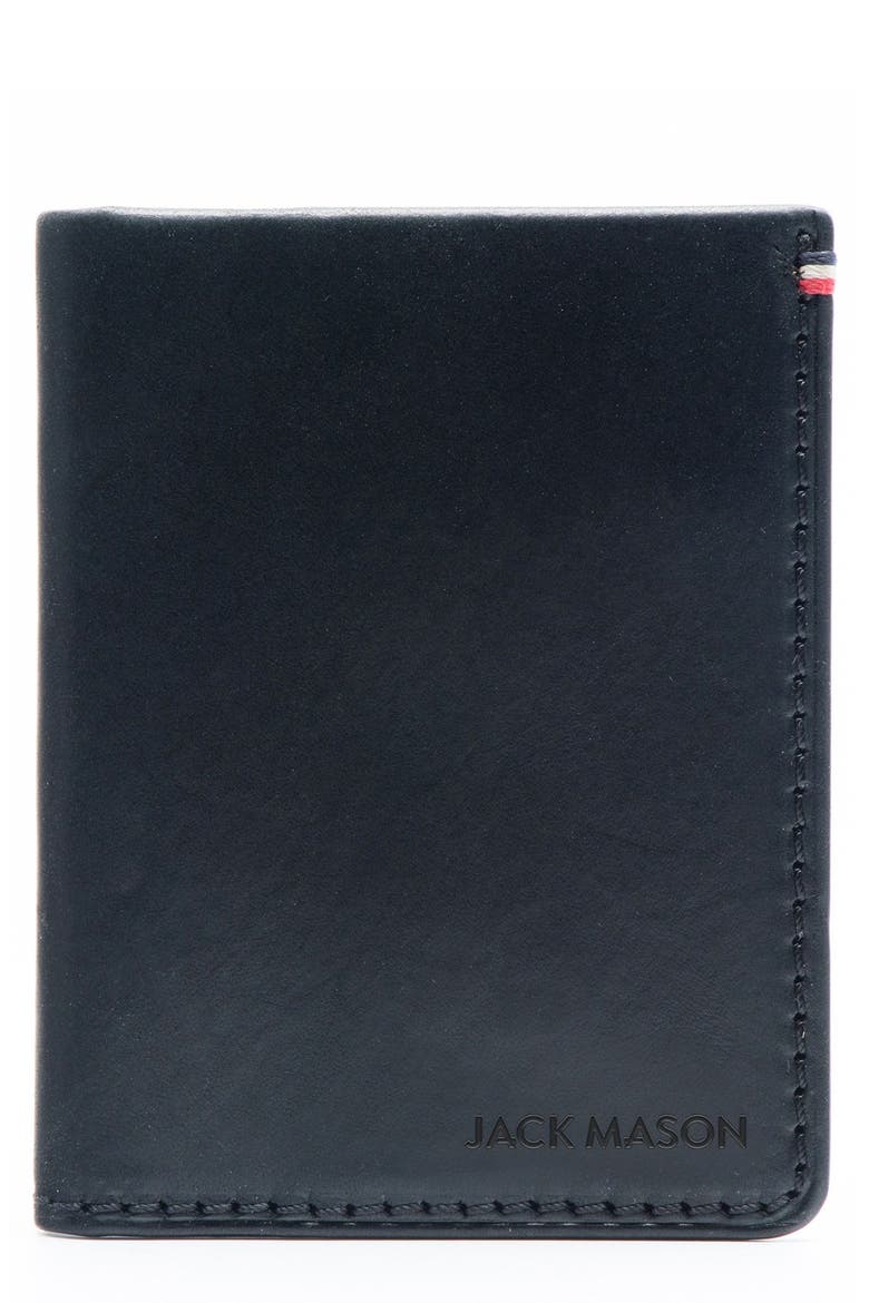 Core Leather Wallet, Main, color, BLACK