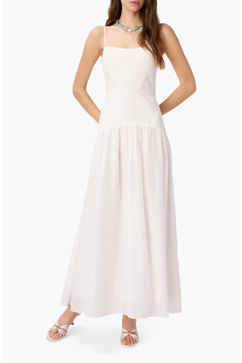 Salerno Corset Maxi Dress, Main, color, MACADAMIA