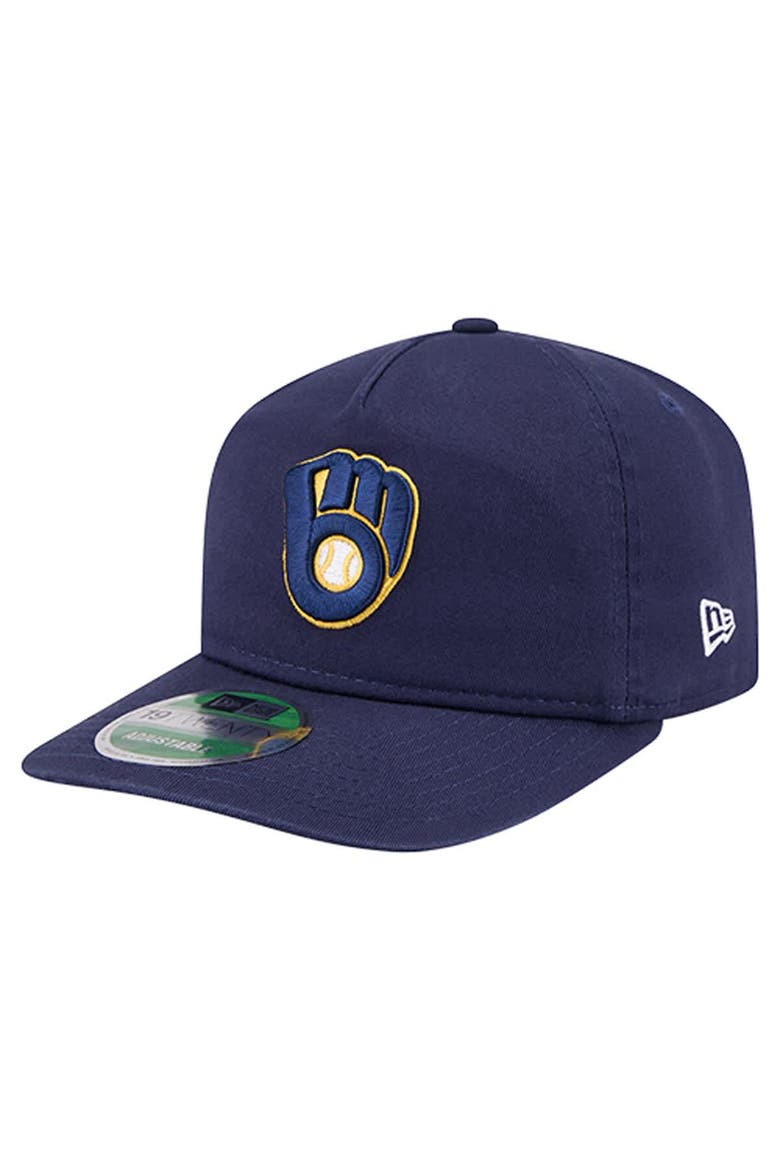 Men's New Era  Navy Milwaukee Brewers Team 19TWENTY Adjustable Hat, Main, color, Navy