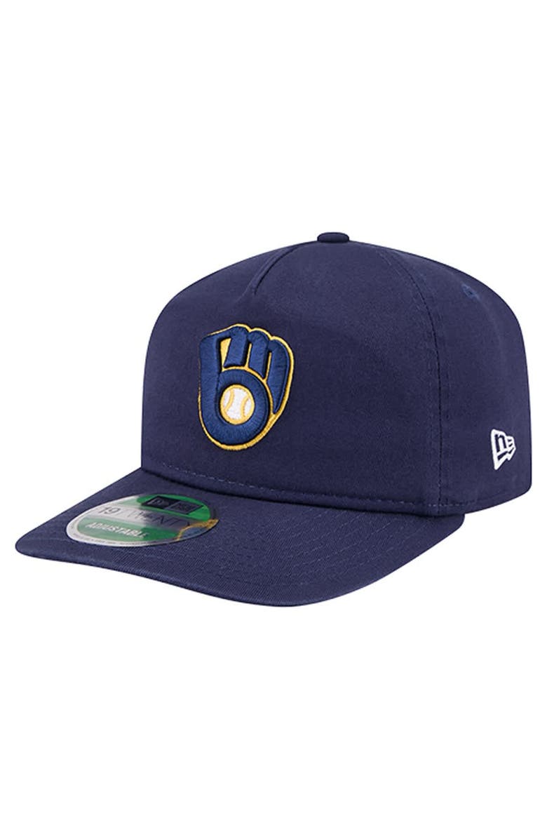 New Era Men's New Era Navy Milwaukee Brewers Team 19TWENTY Adjustable Hat, Main, color, Navy