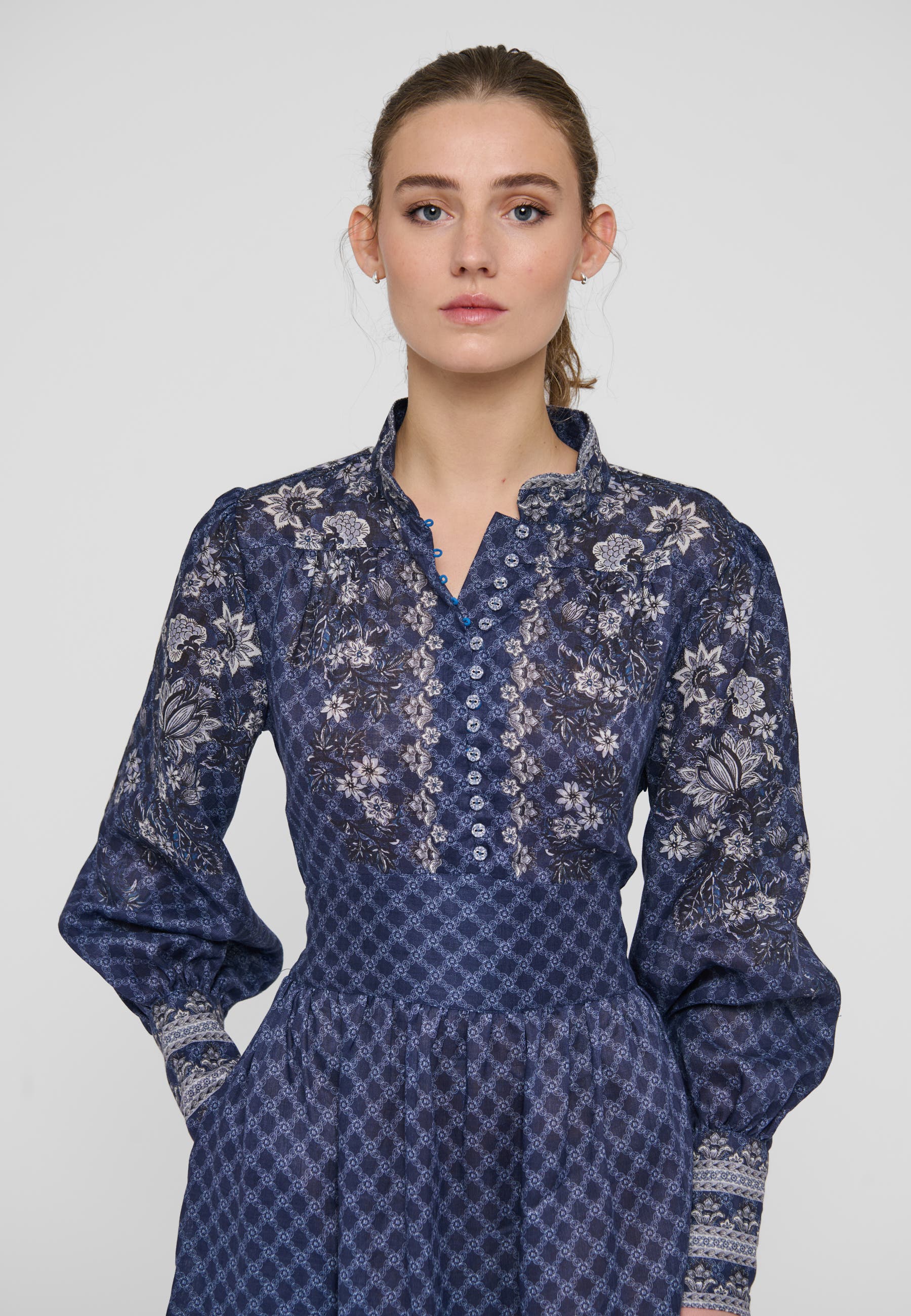 Dea Kudibal Alondradea Floral Linen Midi Dress (Women) | Nordstrom