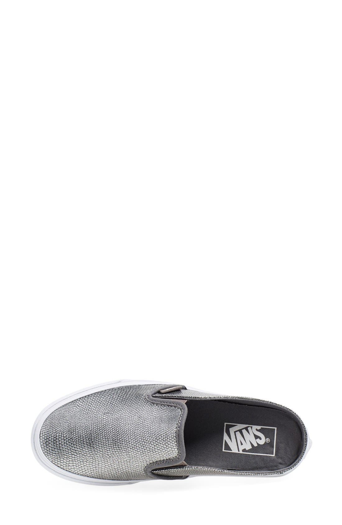 'Classic' Slip-On Sneaker Mule, Alternate, color, GREY/ TRUE WHITE LEATHER
