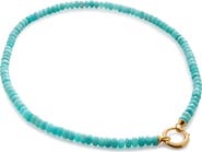 Monica Vinader Kissing Moon Beaded Amazonite Necklace