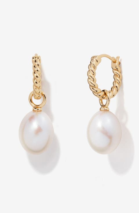 Grace Pearl Twisted Earrings