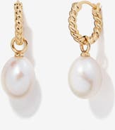 Little Sky Stone Grace Pearl Twisted Earrings