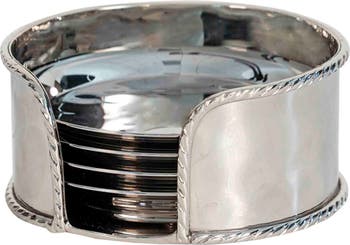 Juliska Graham Set of 4 Stainless Steel Coasters | Nordstrom